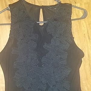 Black see through body suit